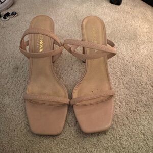 Fashion Nova Nude Strappy Heels